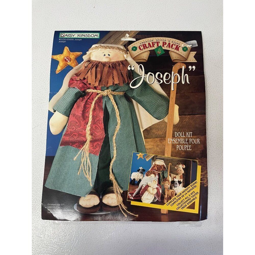 Daisy Kingdom Joseph Doll Kit Craft Pack Doll Making NOS